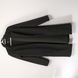 Zara Long Olive Green Coat – Like New, Worn Once